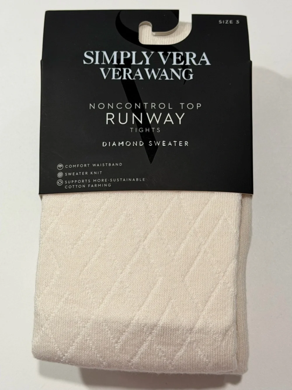 Tights Bundle: torrid sz 1/2 grey metallic & Vera Wang ivory thick sweater